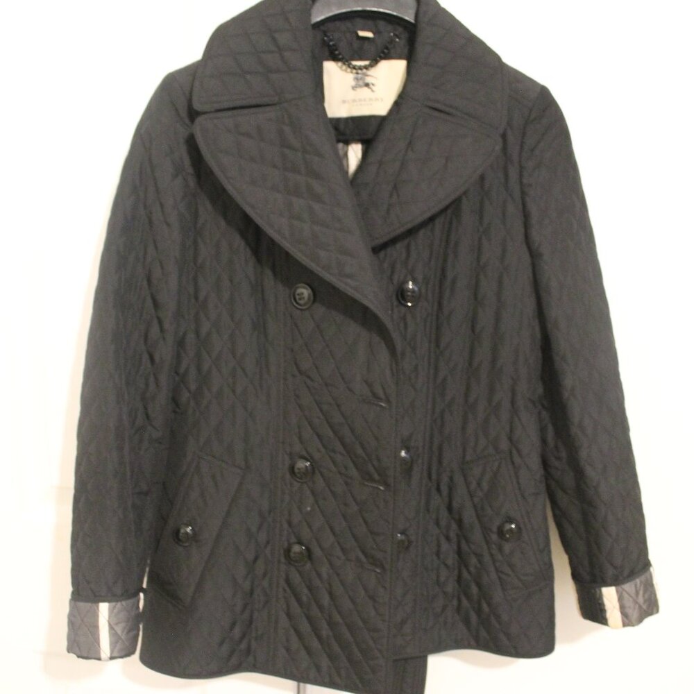 Burberry Woman Jacket black Quilted Size small